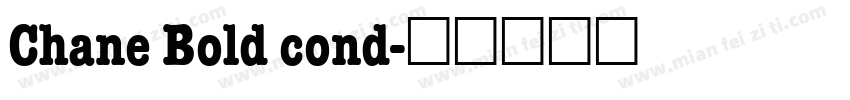 Chane Bold cond字体转换